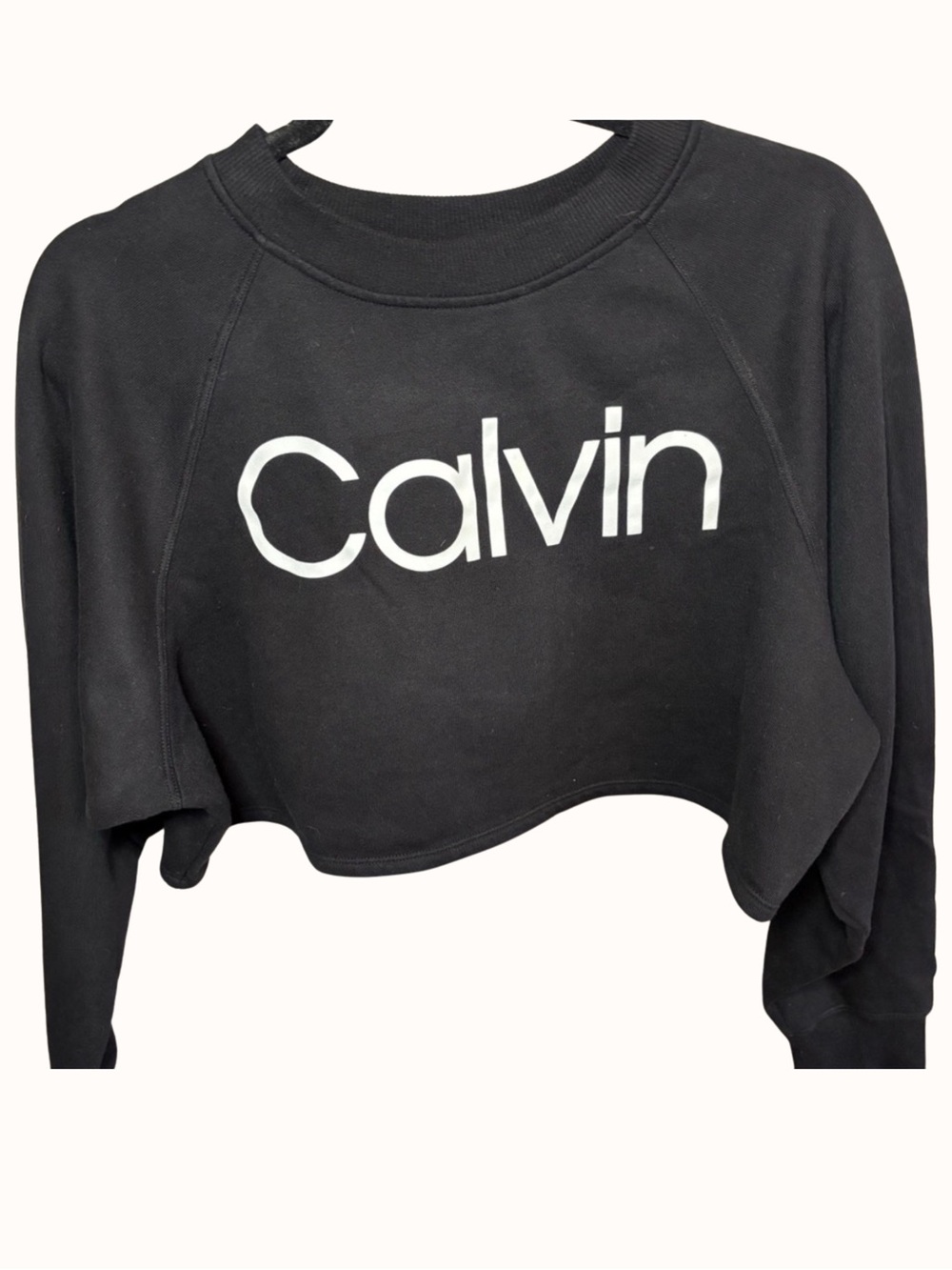 Calvin Klein Performance Black Crop Sweatshirt